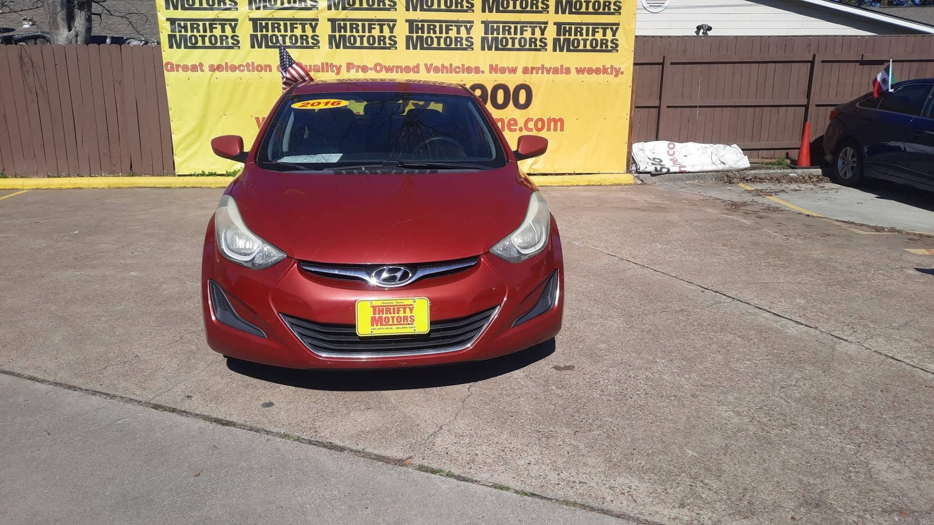 2016 Hyundai Elantra (KMHDH4AE3GU) , located at 16710 Clay Rd., Houston, TX, 77084, (281) 859-7900, 29.834864, -95.656166 - Photo#0